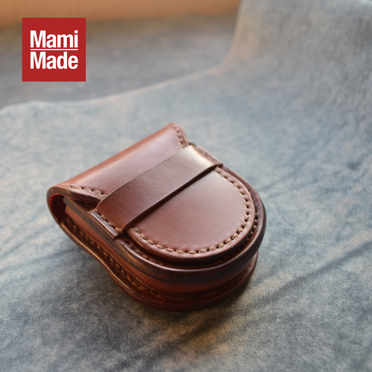 牛革製懐中時計ケース|直径52mm・全長65mm対応|【Mサイズ】