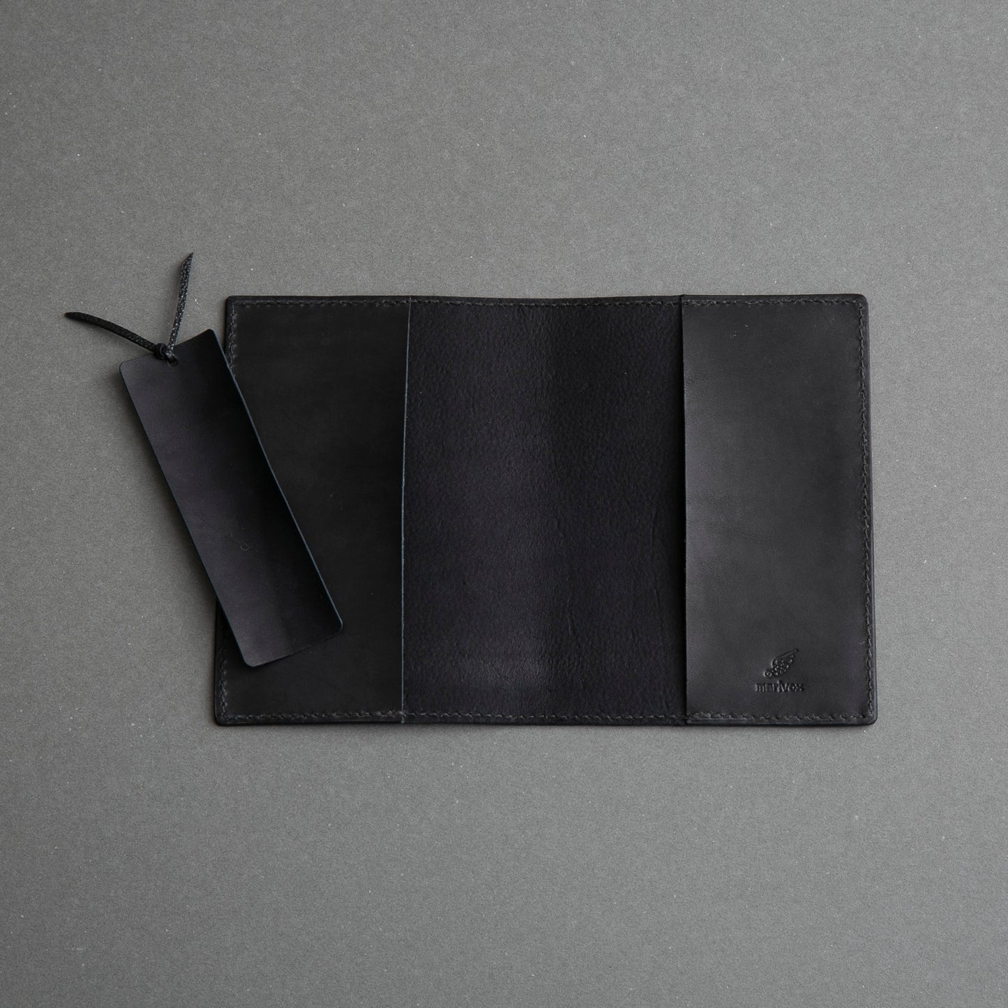 牛革ブックカバー | 黒桟革 | MamiMade