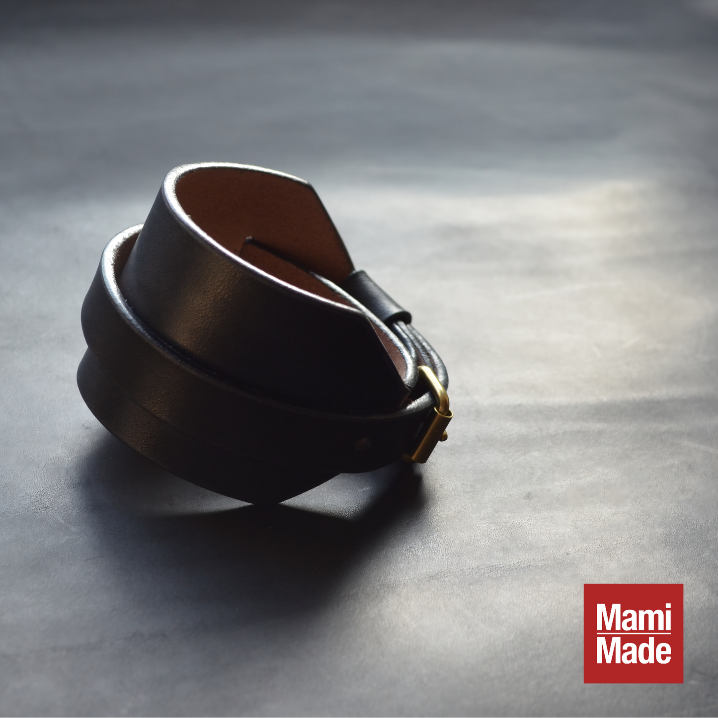 レザーブレスレット|本革|牛革|バングル|日本製|MamiMade