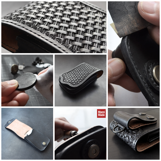 編み込む革、守るスマホ。 MamiMade レザースマホホルスターができるまで