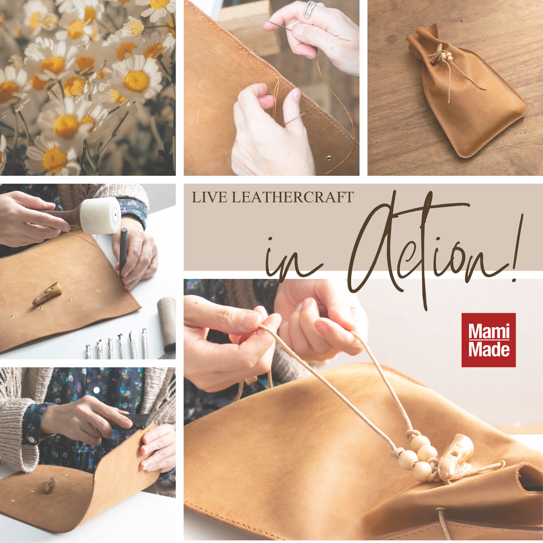 Live Leathercraft｜実演 × 販売 ― 職人がその場で仕上げる、本革の時間｜MamiMade