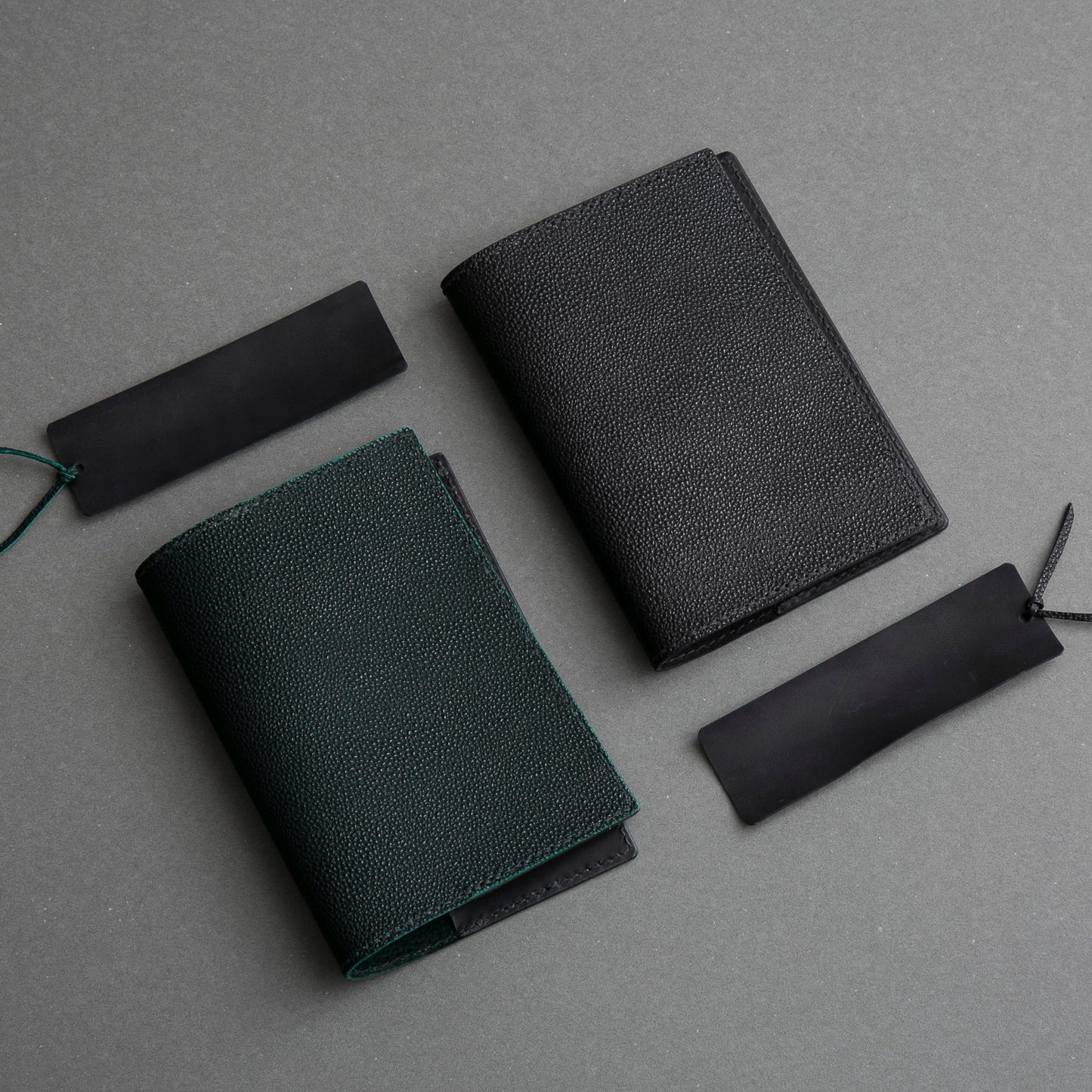 牛革ブックカバー | 黒桟革 | MamiMade