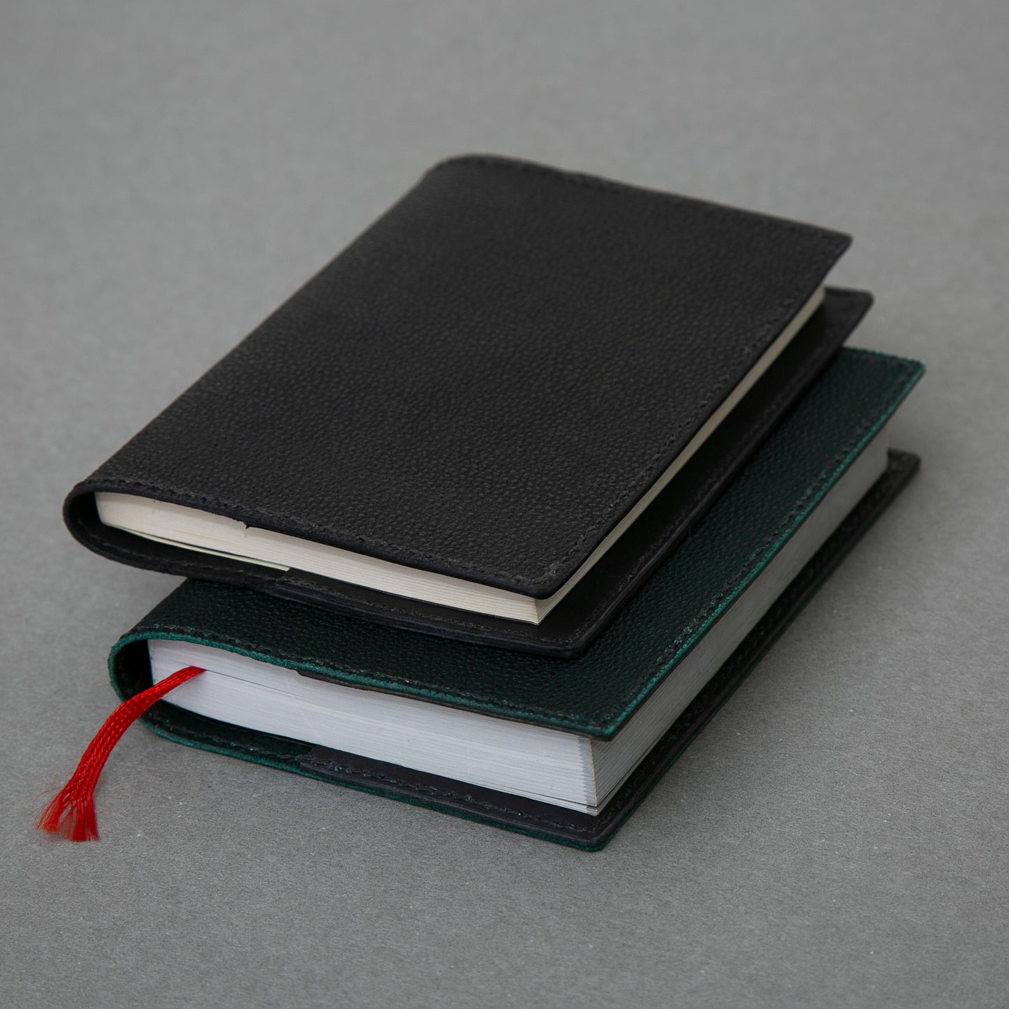 牛革ブックカバー | 黒桟革 | MamiMade