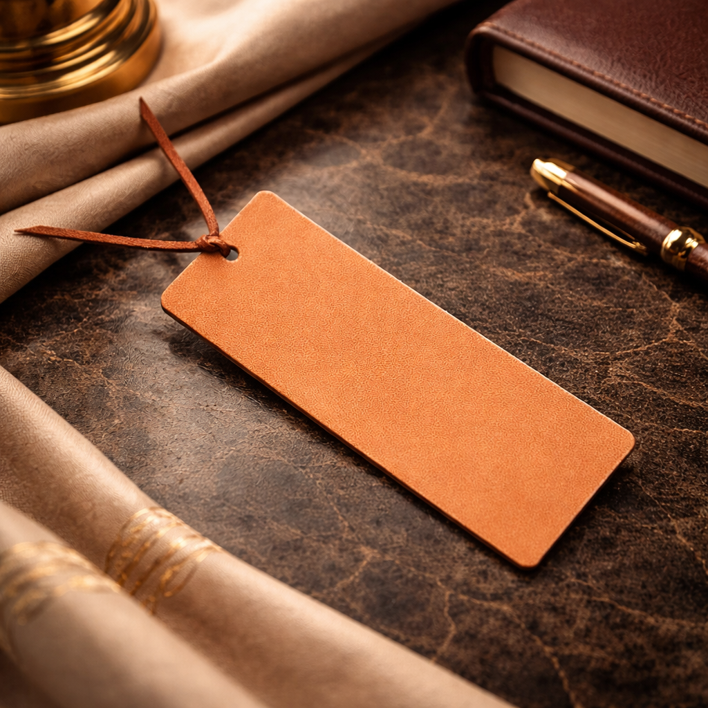 使うほど育つ、牛ヌメ革のしおり｜Leather Bookmark