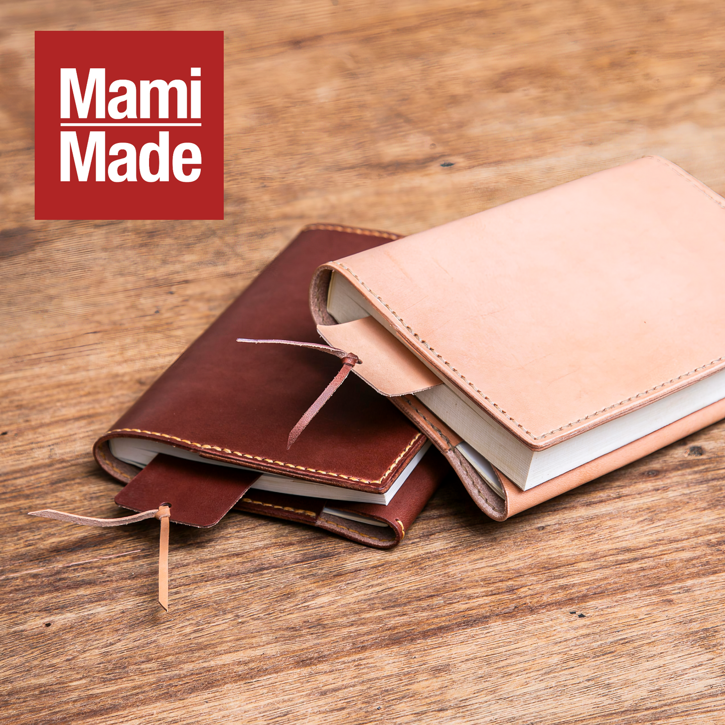 本革文庫ブックカバー（しおり付き）｜ハヤカワトール｜育てる革の物語｜MamiMade