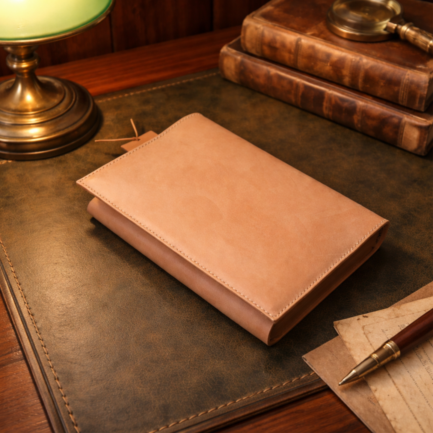 牛ヌメ革 ブックカバー 四六判（ハード/ソフト対応）｜B6｜本革 日本製 MamiMade mamimade【育てる革の物語】