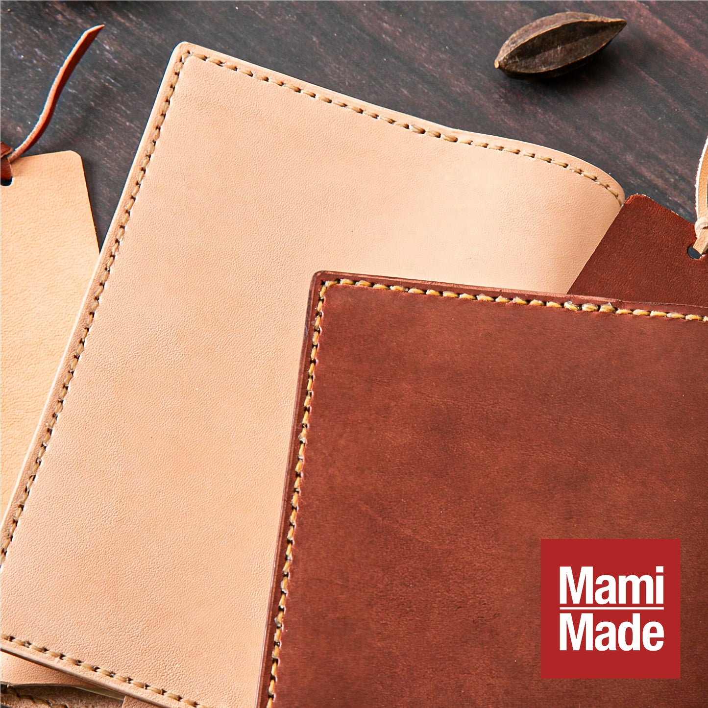 本革文庫ブックカバー（しおり付き）｜ハヤカワトール｜育てる革の物語｜MamiMade