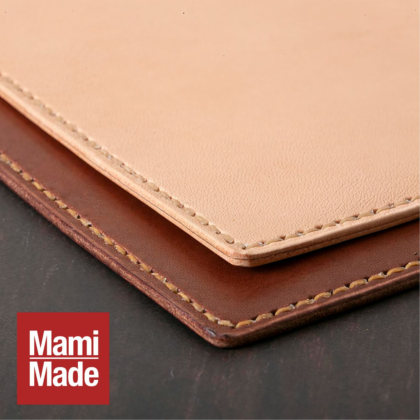 本革ブックカバー A5サイズ｜しおり付き｜牛ヌメ革｜育てる革の物語｜MamiMade
