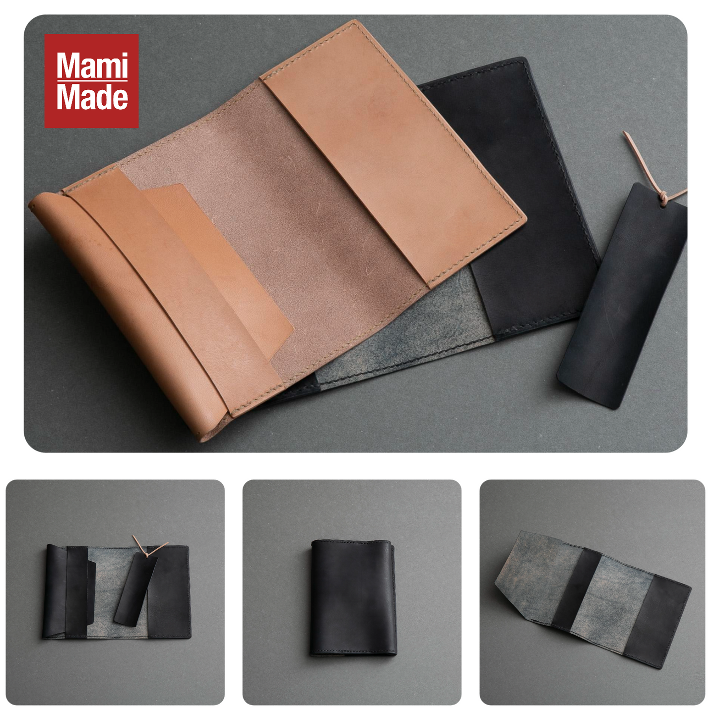 本革文庫ブックカバー（しおり付き）｜ハヤカワトール｜育てる革の物語｜MamiMade