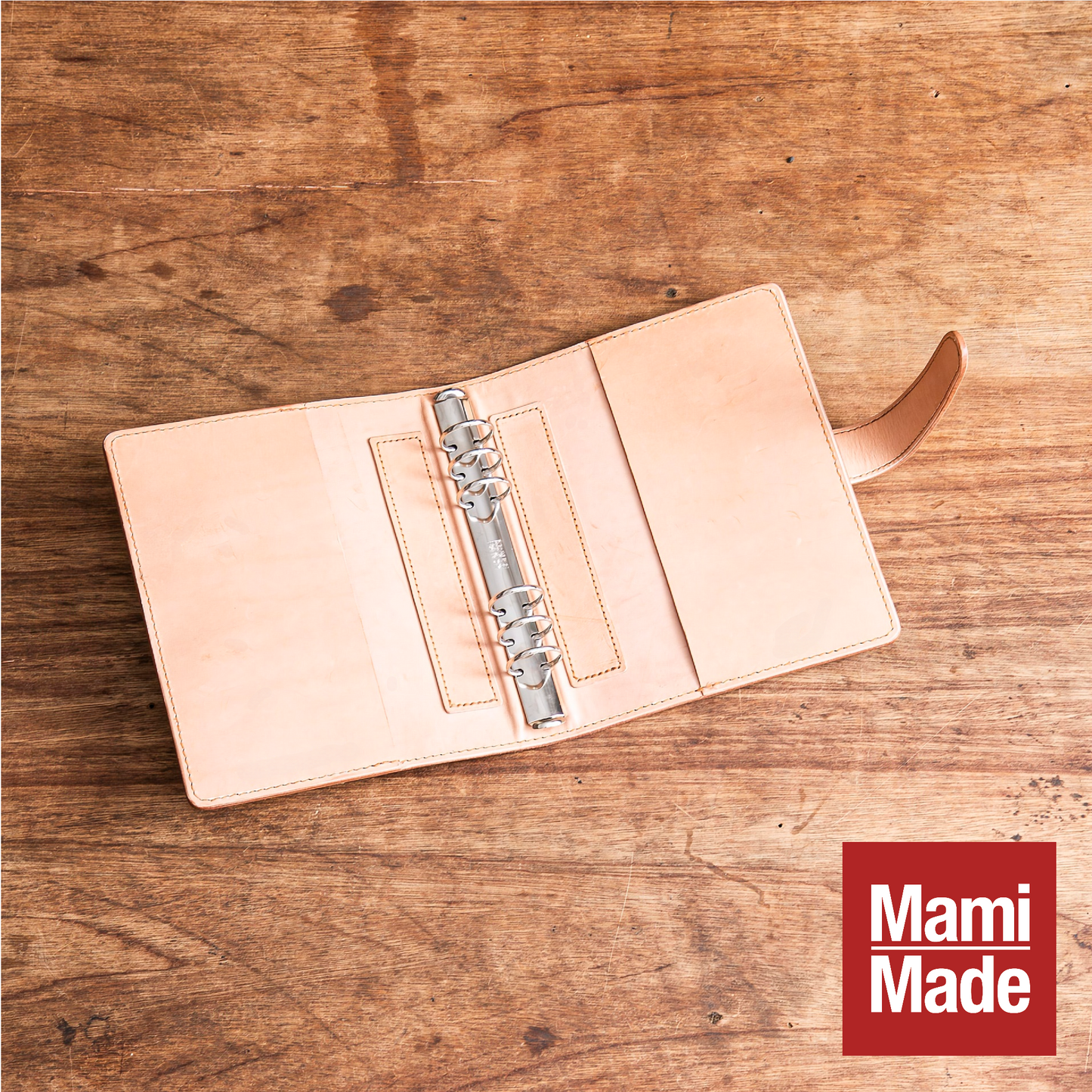 システム手帳 A5 革 牛革 ヌメ革 日本製【MamiMade】