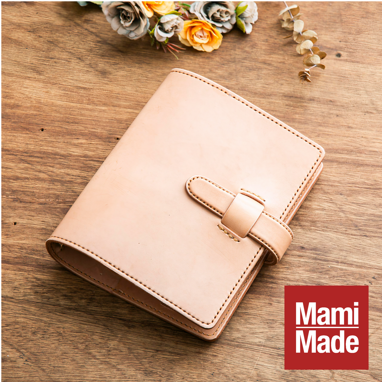 システム手帳 A5 革 牛革 ヌメ革 日本製【MamiMade】