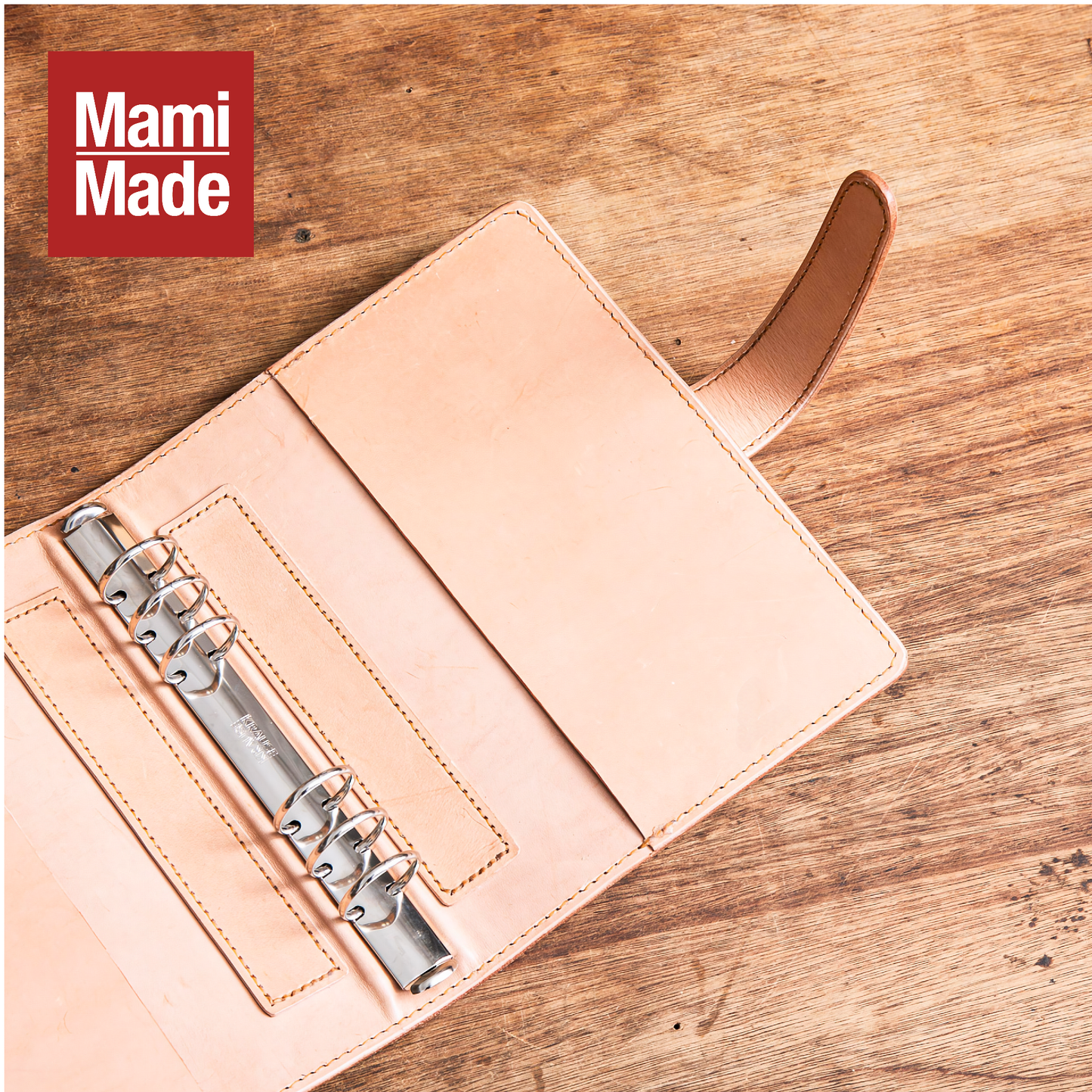 システム手帳 A5 革 牛革 ヌメ革 日本製【MamiMade】